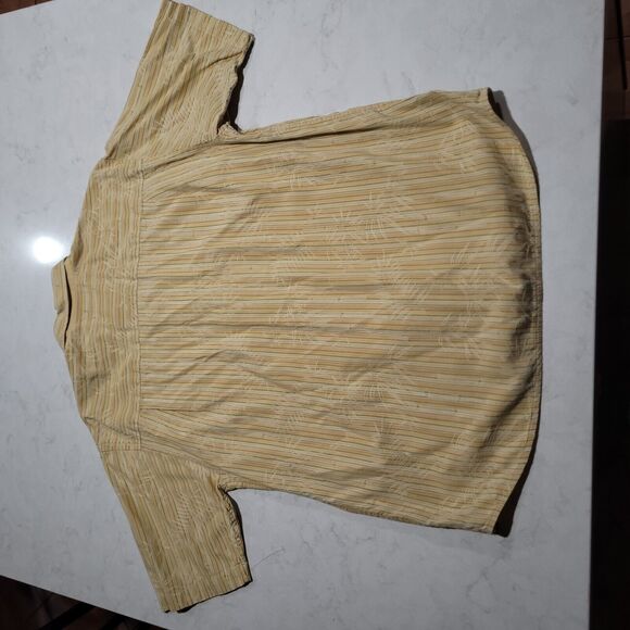 Tommy Bahama Relax Paradise Silk Yellow Tropical Print Hawaiian Camp Shirt NWOT - Picture 2 of 4